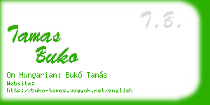 tamas buko business card